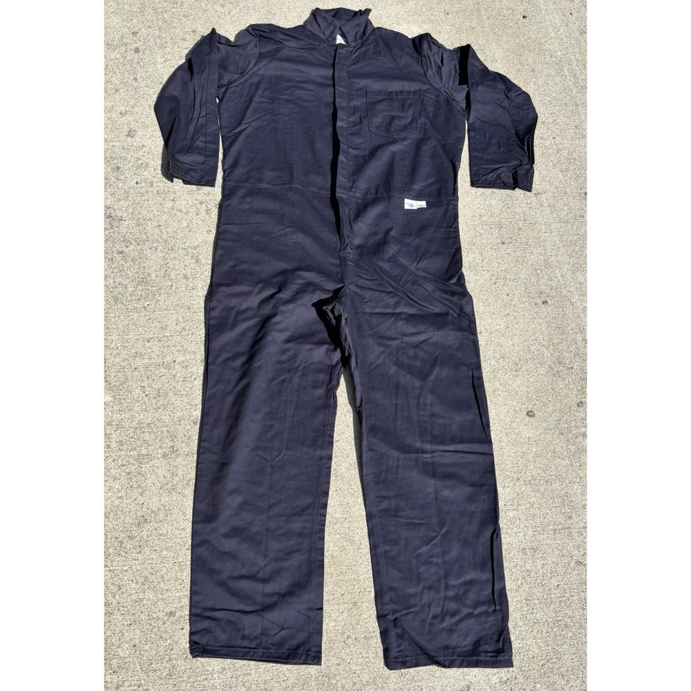 National Safety Apparel Coveralls Mens XL Blue ArcGuard UltraSoft Arc Flash NWT